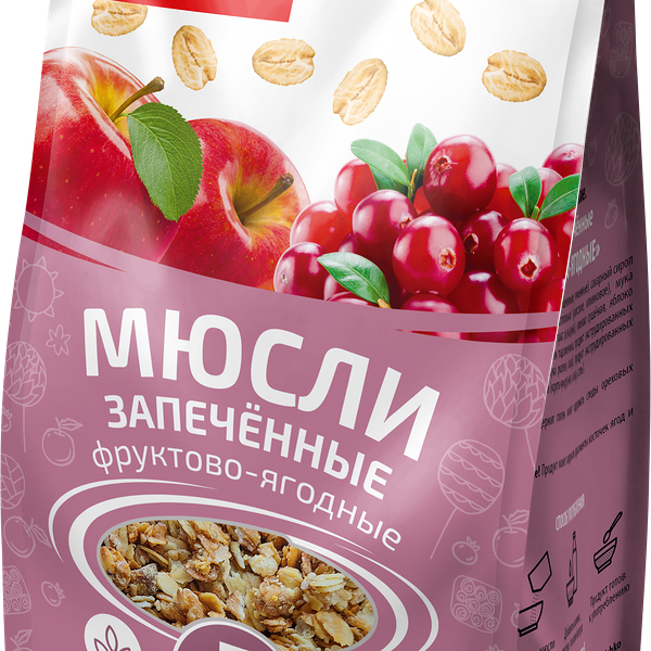 Мюсли Ясно Солнышко запеченные Фруктово-ягодные 250 г