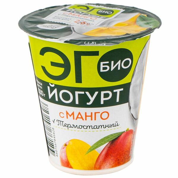 Биойогурт ЭГО Манго 2.6% 300г
