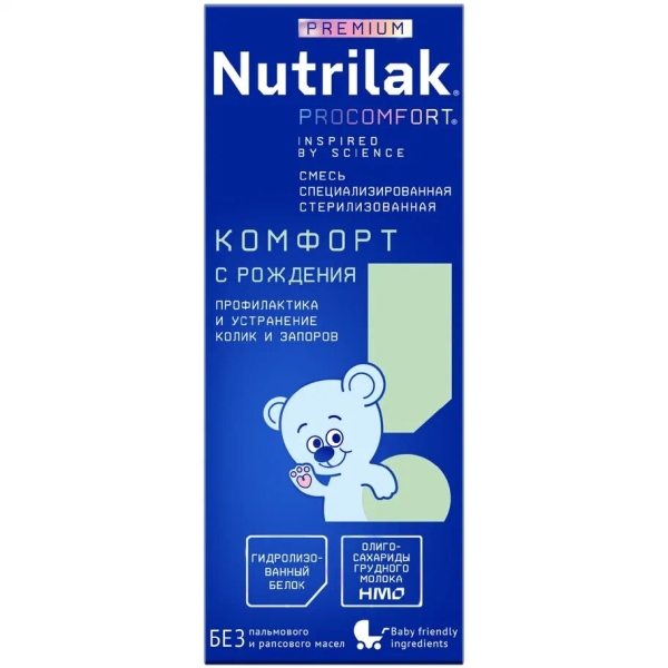 

Смесь молочная Nutrilak Premium Procomfort Комфорт с рождения 200 мл