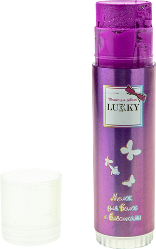 

Мелок для волос детский LUKKY Kiss с блестками с ароматом Арт. Т18857/8/9,Т18860/1