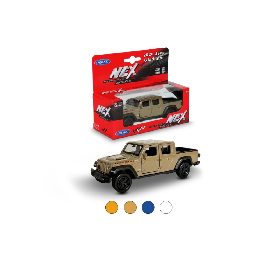 

Игрушка Welly модель машины 1:38 с пруж. мех., JEEP GLADIATOR, Китай