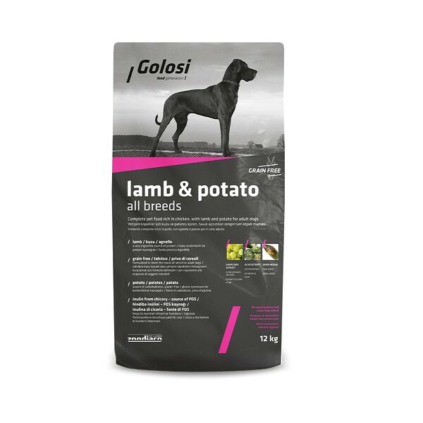Корм для собак GOLOSI ягненок с картофелем сух. 12кг