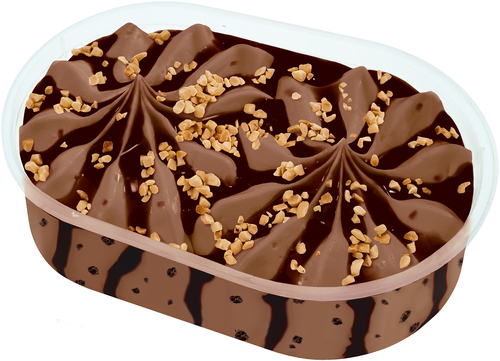 

Мороженое Золотой стандарт сливочное шоколадное Шоколадный брауни с арахисом 445 г