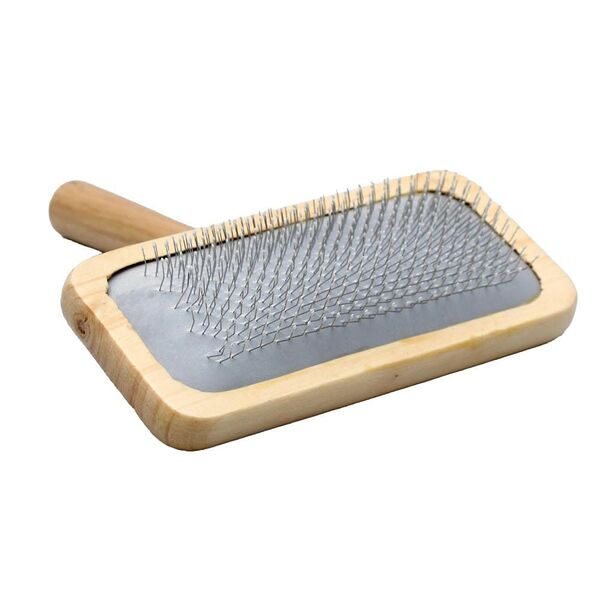 Пуходерка для кошек SIMA LAND Пижон в деревянном корпусе, с каплями, 12,2х13,5см