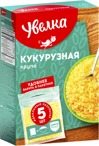 

Крупа кукурузная Увелка в пакетиках 5 шт х 80 г