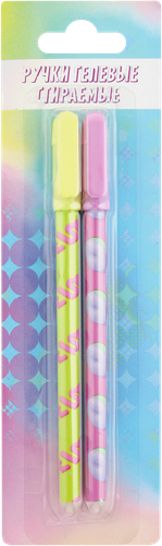 

Набор гелевых ручек ЛЕНТА KIDS Bright girl, синие, стираемые, Арт. MF989184-8, 2шт