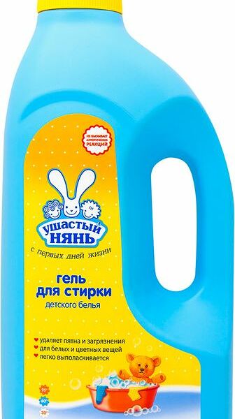 Гель для стирки Ушастый нянь для детского белья, 1.2л