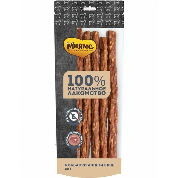 Лакомство для собак Мнямс Колбаски Аппетитные