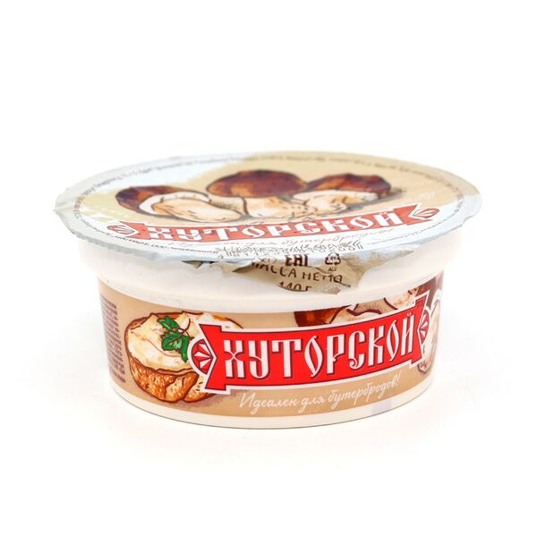 Продукт плавленный Хуторской с грибами 140г Главмолнаб