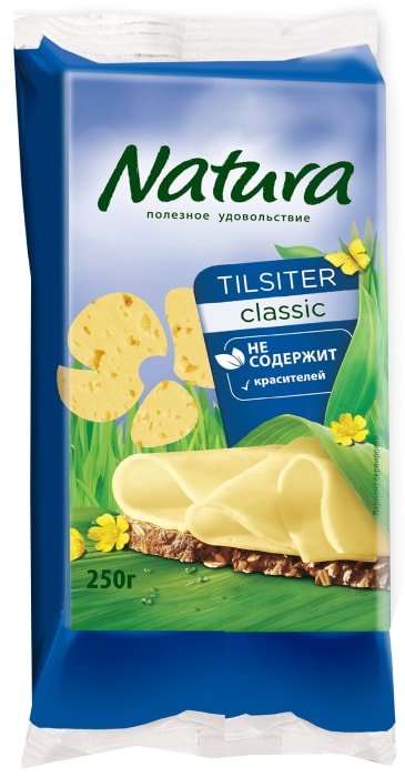 

Сыр тильзитер Natura 45% БЗМЖ 250 г