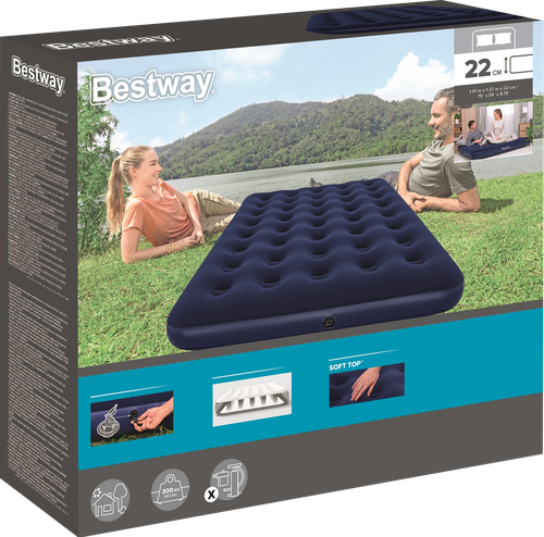

Матрас надувной двухместный Bestway Pavillo 191x137x22 см