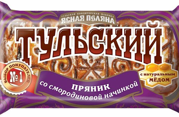 Пряник Тульский Ясные поляны со смородиновой начинкой, 140г