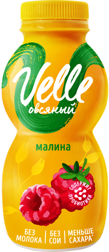 

Продукт овсяный Velle Малина питьевой ферментированный 250 г