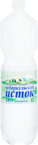 

Вода минеральная Чебаркульский исток Природная газированная 1.5 л