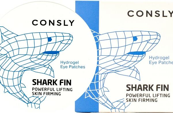 Патчи для глаз Consly Гидрогелевые с экстрактом акульего плавника 60шт