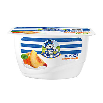 Творожок Простоквашино с персиком и абрикосом 3.6%, 130 г