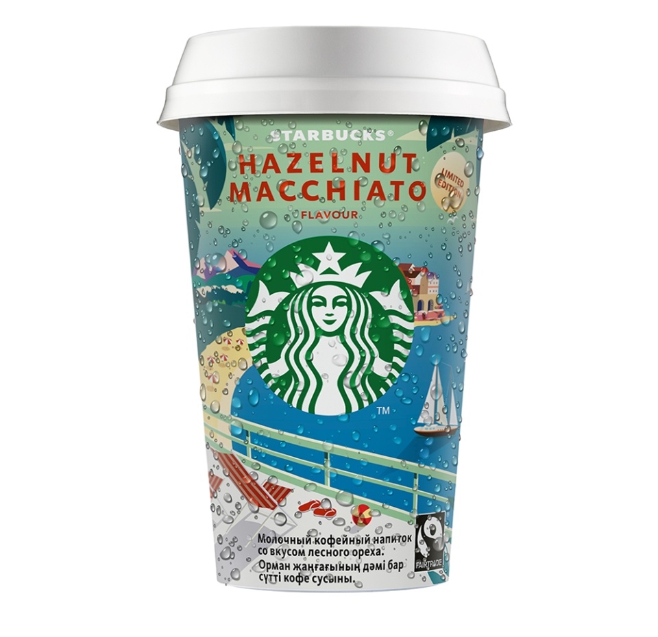 

Напиток молочно-кофейный Starbucks Macchiato со вкусом лесного ореха 2.6% 220 мл