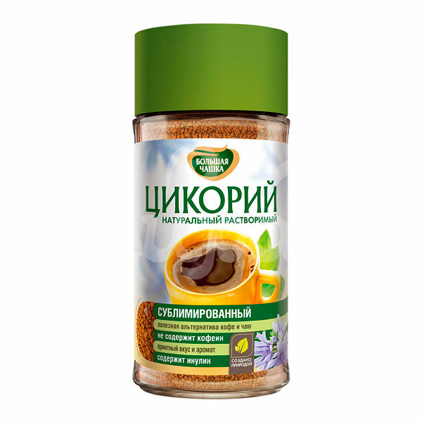 Цикорий Большая Чашка 85гр Растворимый Сублимированный ст/б