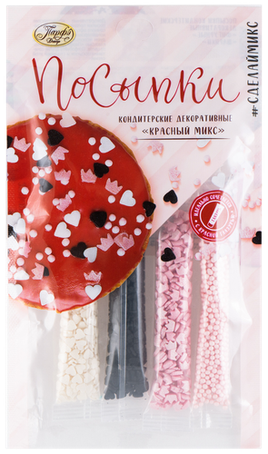 

Посыпки Парфэ Декор Красный микс в ассортименте 20 г