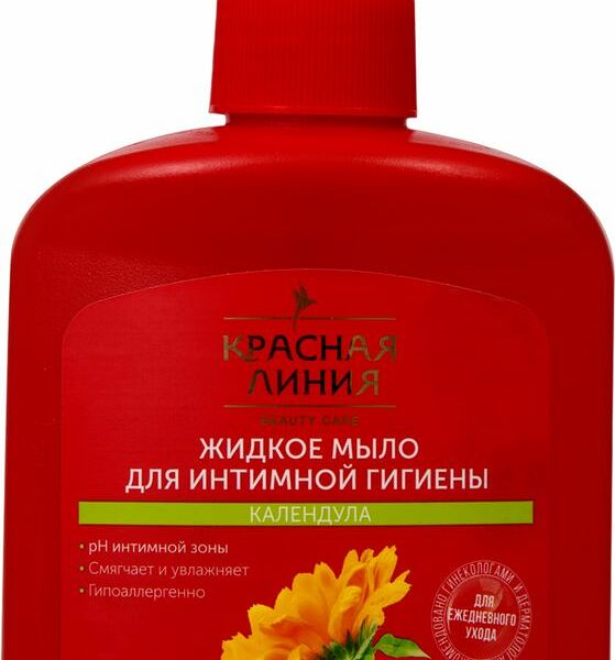 Мыло жидкое Красная линия для интимной гигиены календула