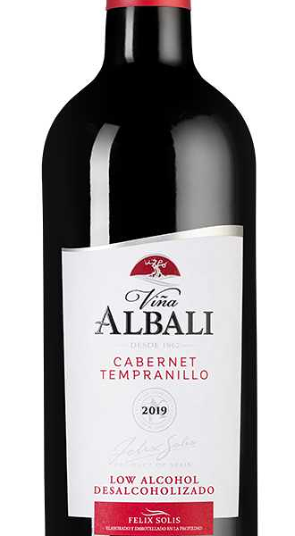 Вино Felix Solis Vina Albali Cabernet-Tempranillo красное полусухое безалкогольное 0,5%