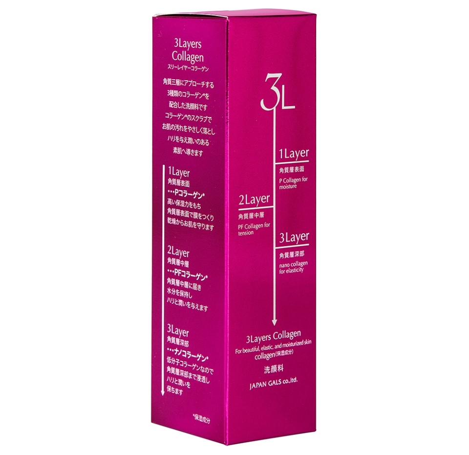 

Пенка для умывания Japan gals 3 Слоя Коллагена 100 мл, Япония