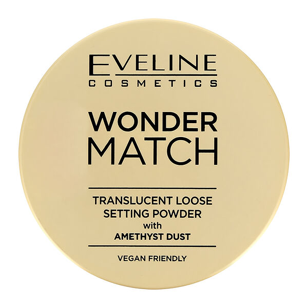Пудра рассыпчатая для лица Eveline Wonder Match с аметистовой пылью 6 г