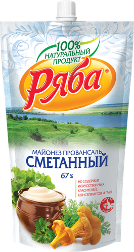 

Майонез Ряба Провансаль Сметанный 67% 372 г