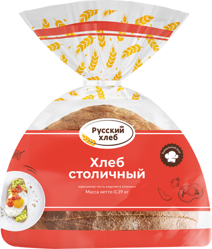 

Хлеб РУССКИЙ ХЛЕБ Столичный, в нарезке, 390г