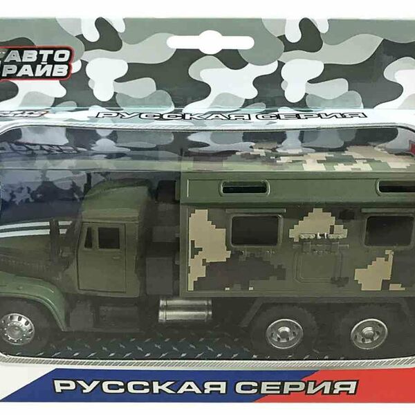 Военный грузовик инерционный Kiddie Drive Русская серия цвет: зелёный