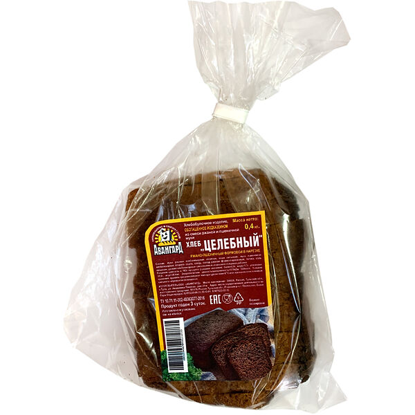 Хлеб ржано-пшеничный Авангард Целебный с йодказеином, нарезка