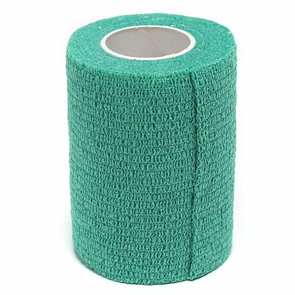 Бинт VETЗАБОТА ветеринарный самофиксирующийся зеленый  10х450см