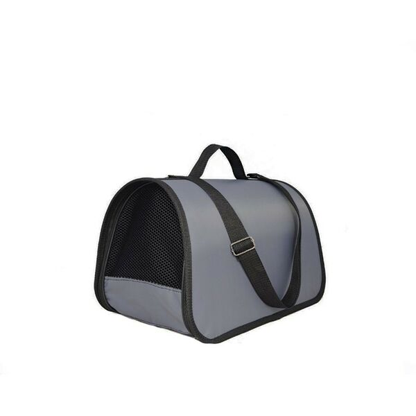 Сумка-переноска для животных ХОРОШКА Классик 45х26х26 см серая