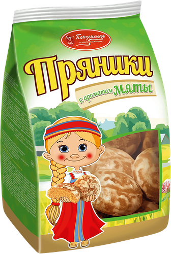 Пряники Пензенская КФ с ароматом мяты, 400г