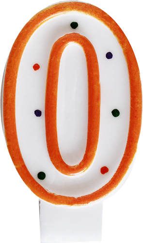 

Свеча ХАМЕЛЕОН Цифра 0, высота 7,6см