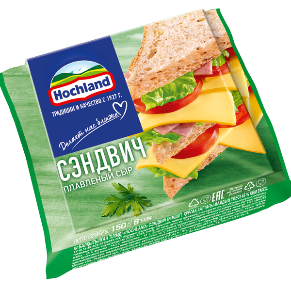 Сыр плавленый Hochland Чизбургер 45%