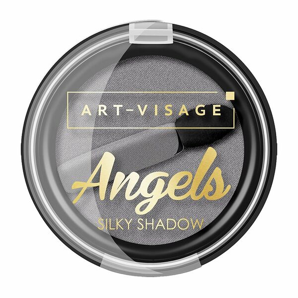 ART-VISAGE Тени для век Angels silky shadow, 3,3 г, 04 серый металлик