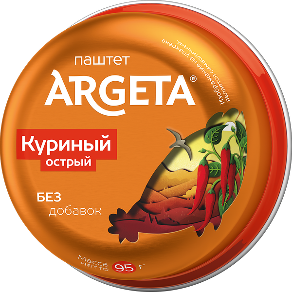 Паштет куриный ARGETA острый, 95г