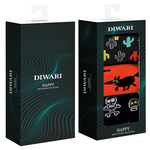 Носки мужские Diwari Happy Размер 42-43 3 пары