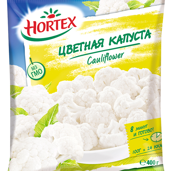 Капуста цветная Hortex быстрозамороженная 400 г