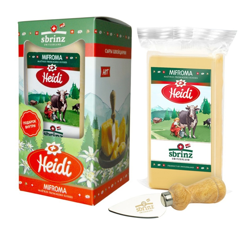

Сыр твердый Heidi Сбринц 47% 200 г