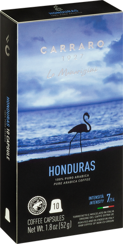 

Кофе молотый в капсулах Carraro 1927 Le Monorigini Honduras натуральный жареный, 52 г 10 шт.