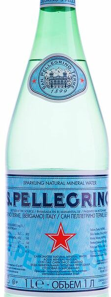 Вода S.Pellegrino минеральная природная питьевая лечебно-столовая газированная, 1л