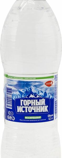 Вода Горный источник природная артезианская негазированная 0.5л
