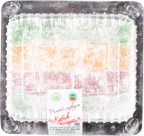 Рахат-лукум ПЕКАРЬ ШАХИН Кубик, ассорти, 300г