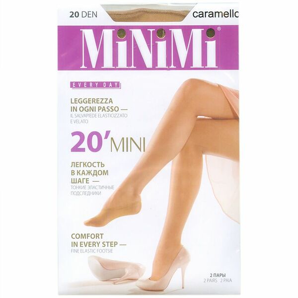 Подследники Minimi Mini 20 den Caramello 2 пары