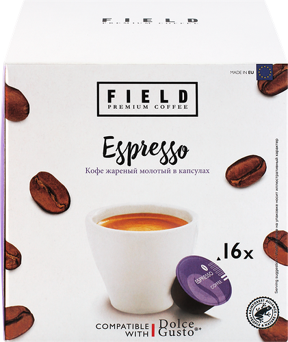 Кофе в капсулах FIELD FDG Espresso, 16 шт