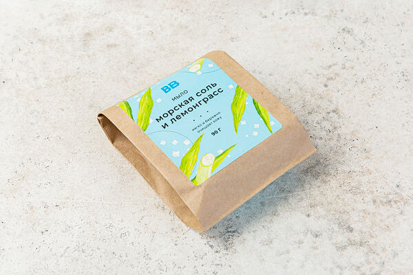 Мыло Морская соль и лемонграсс 