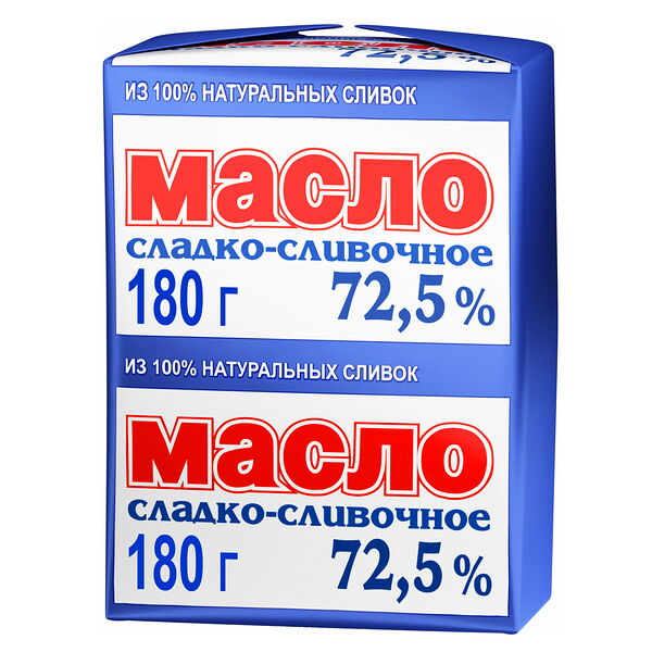 Масло сладко-сливочное Ополье Крестьянское 72.5%