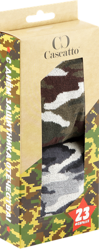 

Носки мужские CASCATTO р. 25–29 микс, Арт. 21NMN09/2, 2пары